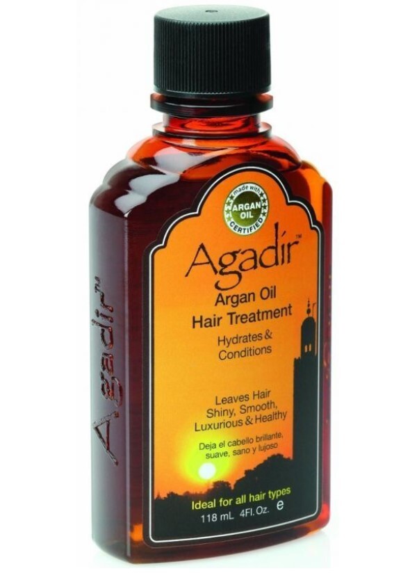 Agadir Argan Oil Hair Treatment ? 4oz, oblique view showing product label