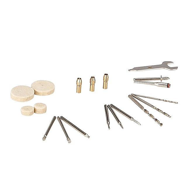 Collet chucks, drill bits and related accessories